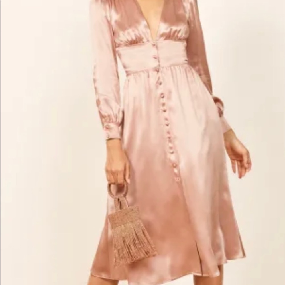 NWT Reformation Nicola Dress in Praline